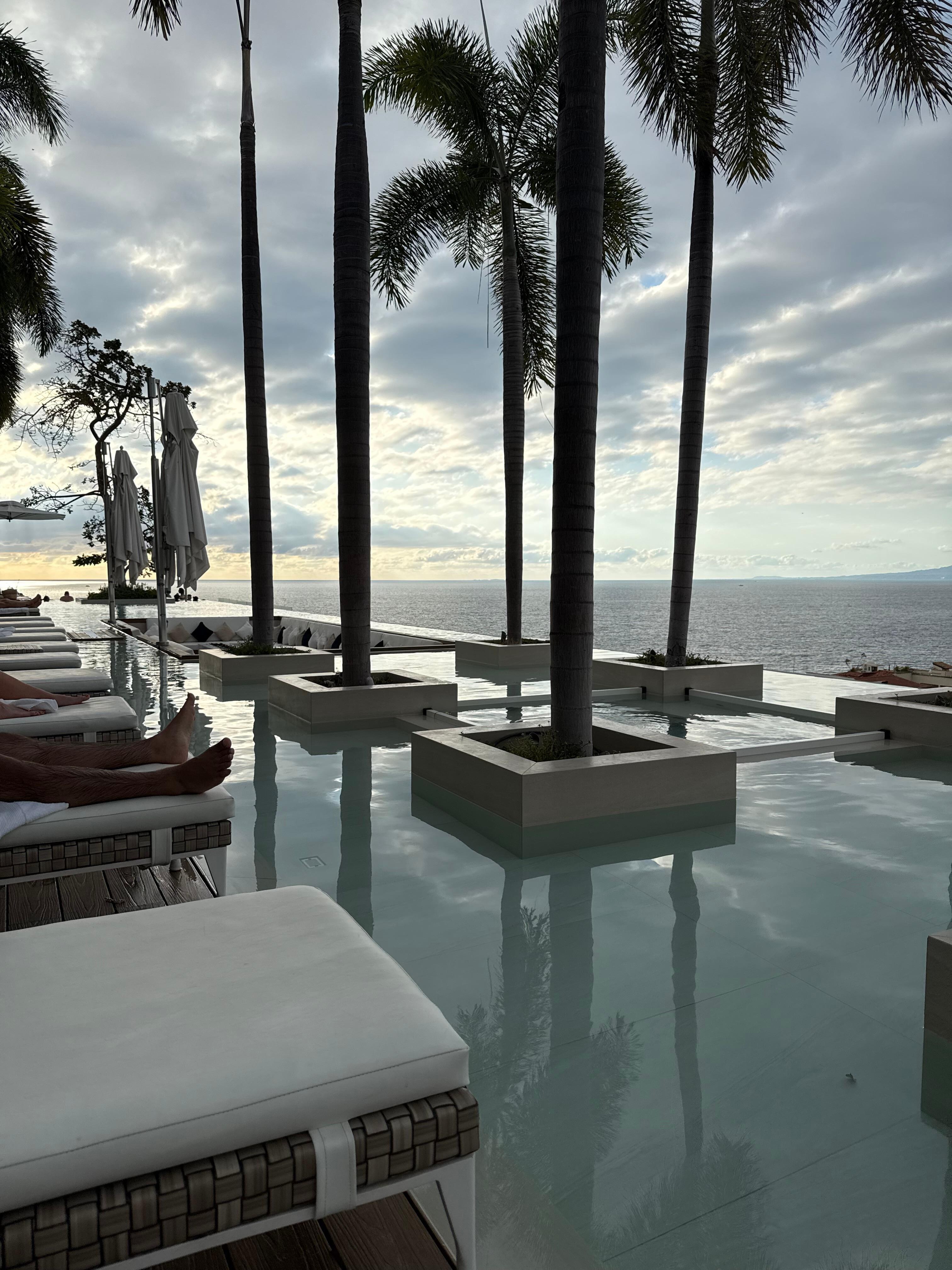 Rooftop pool where there was always a seat