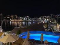 View from our room at night