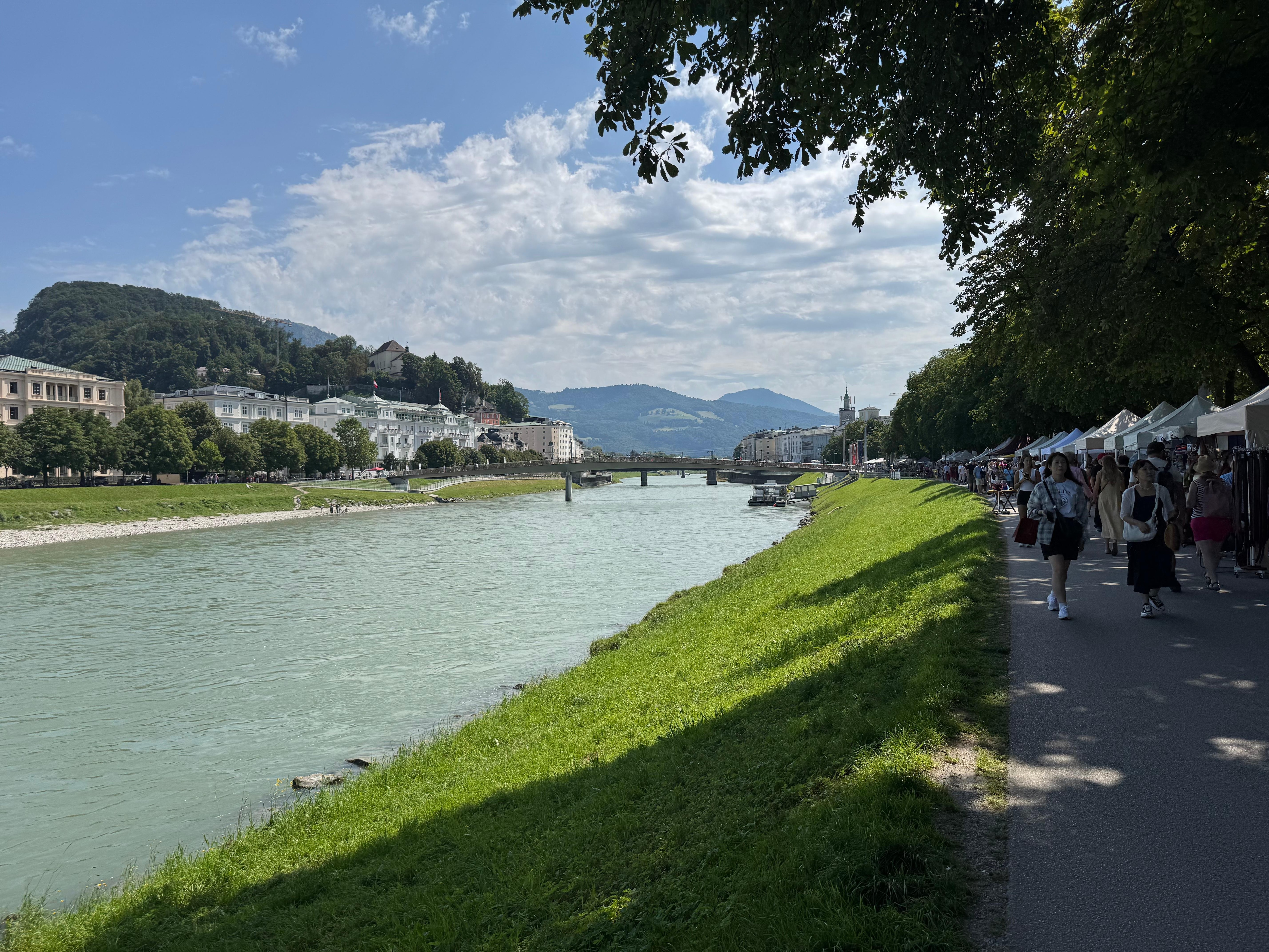 Wall path along the river - really close to apartment 