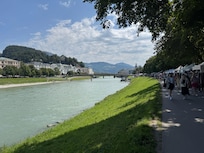 Wall path along the river - really close to apartment