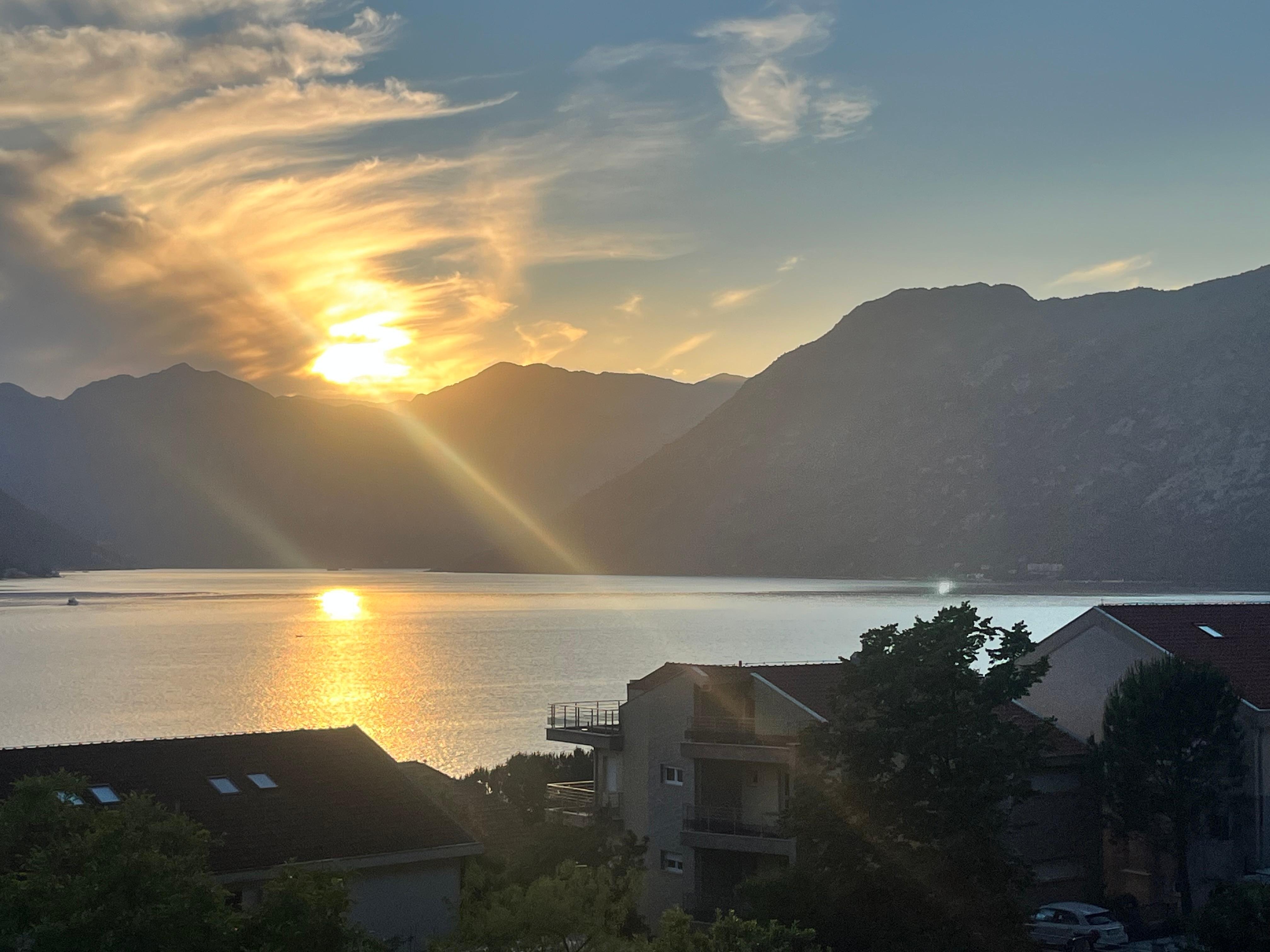 Sunset from the balcony