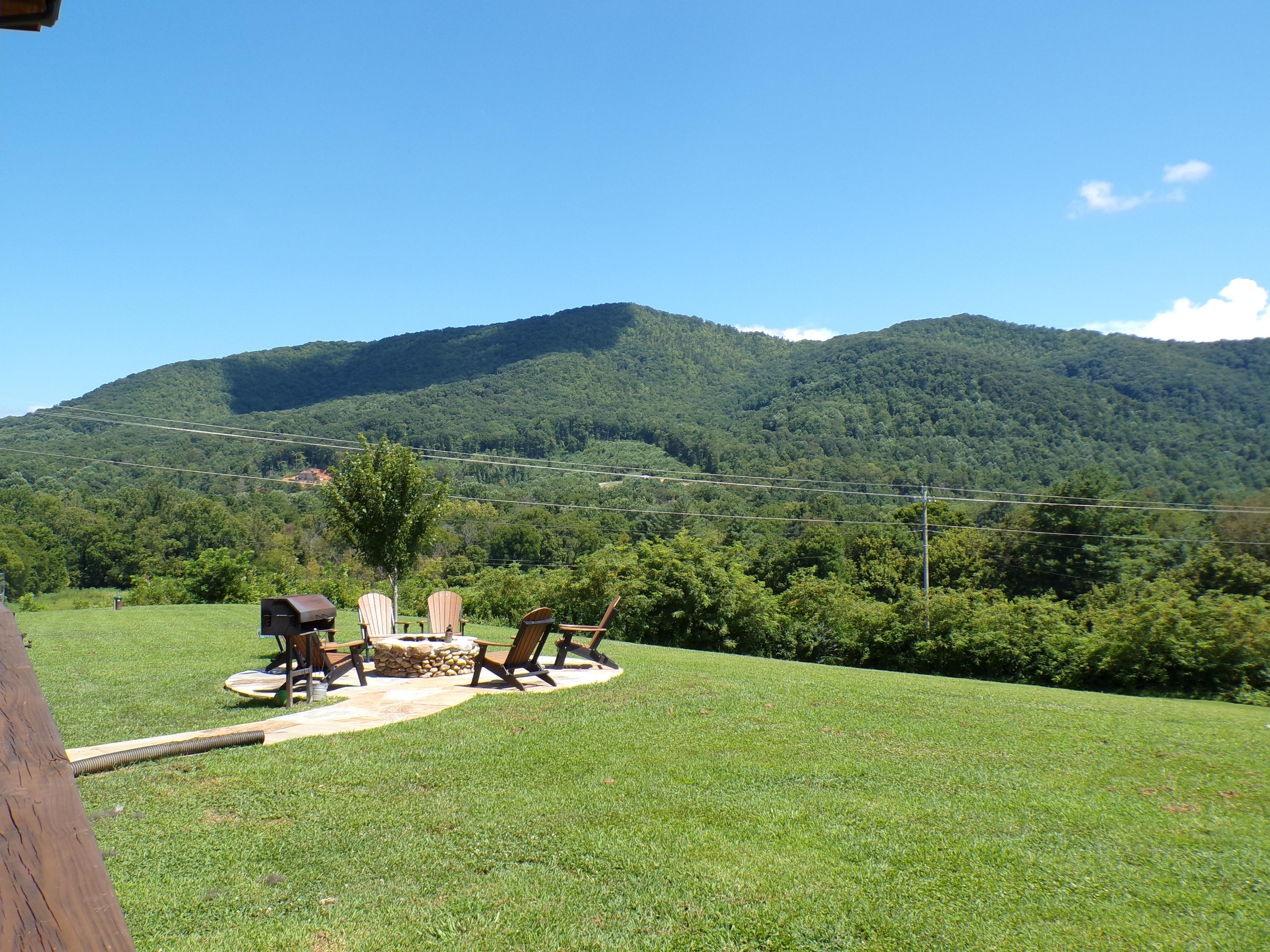 Mountain view from patio deck