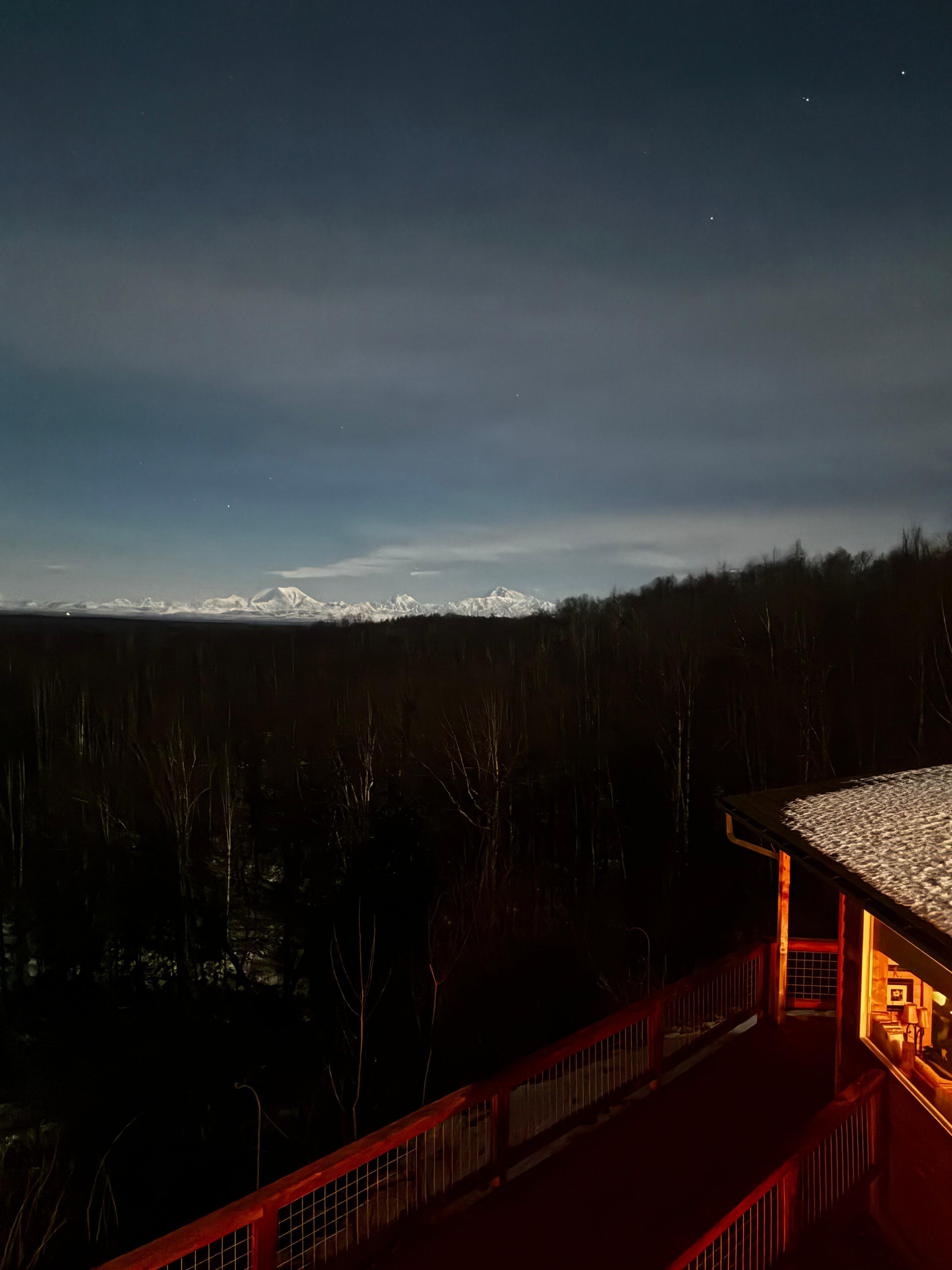 Night view from the Denali Suite