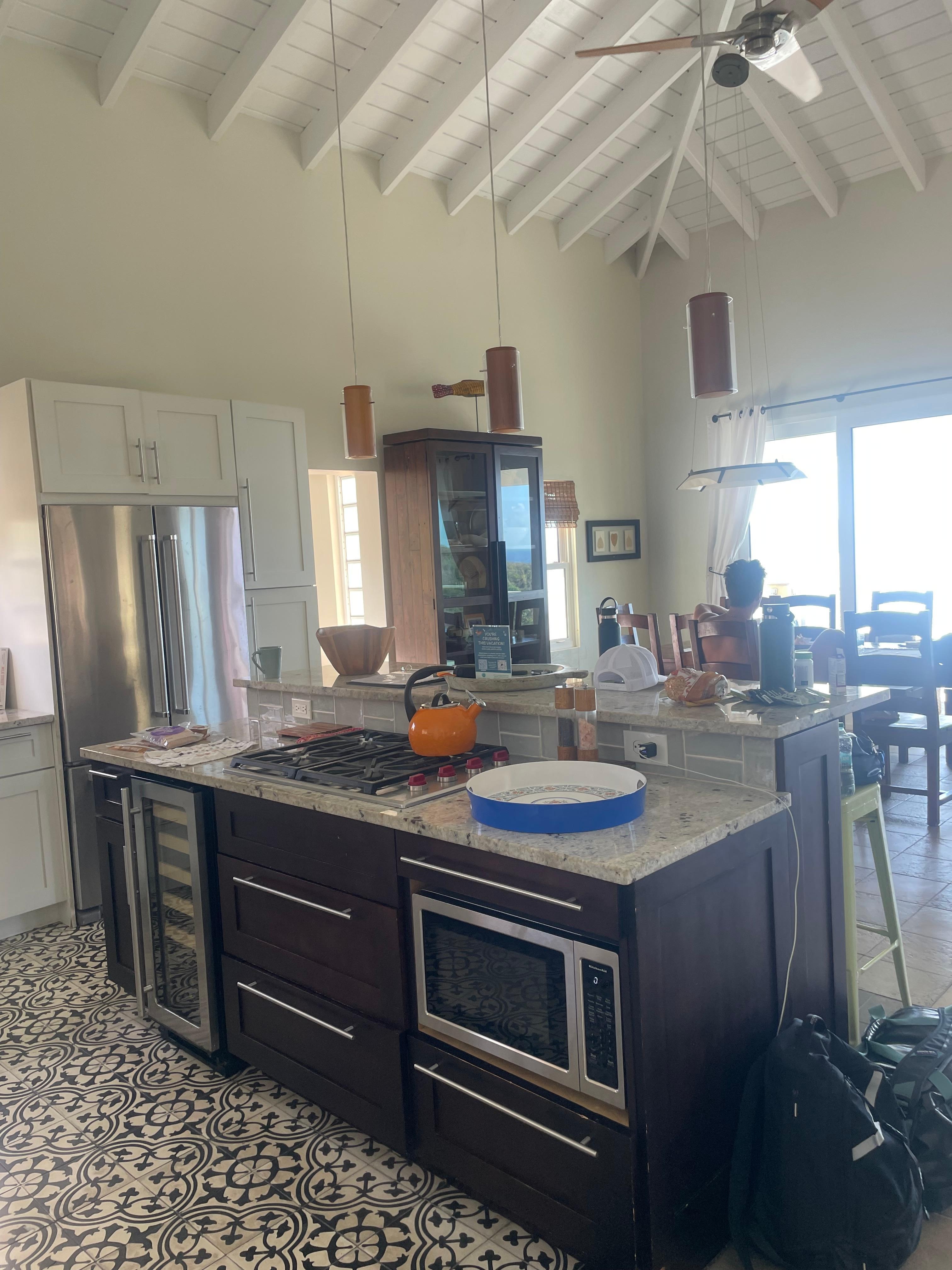 Great kitchen for family dinner.