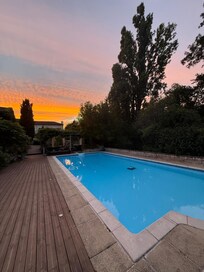 Evening by the pool