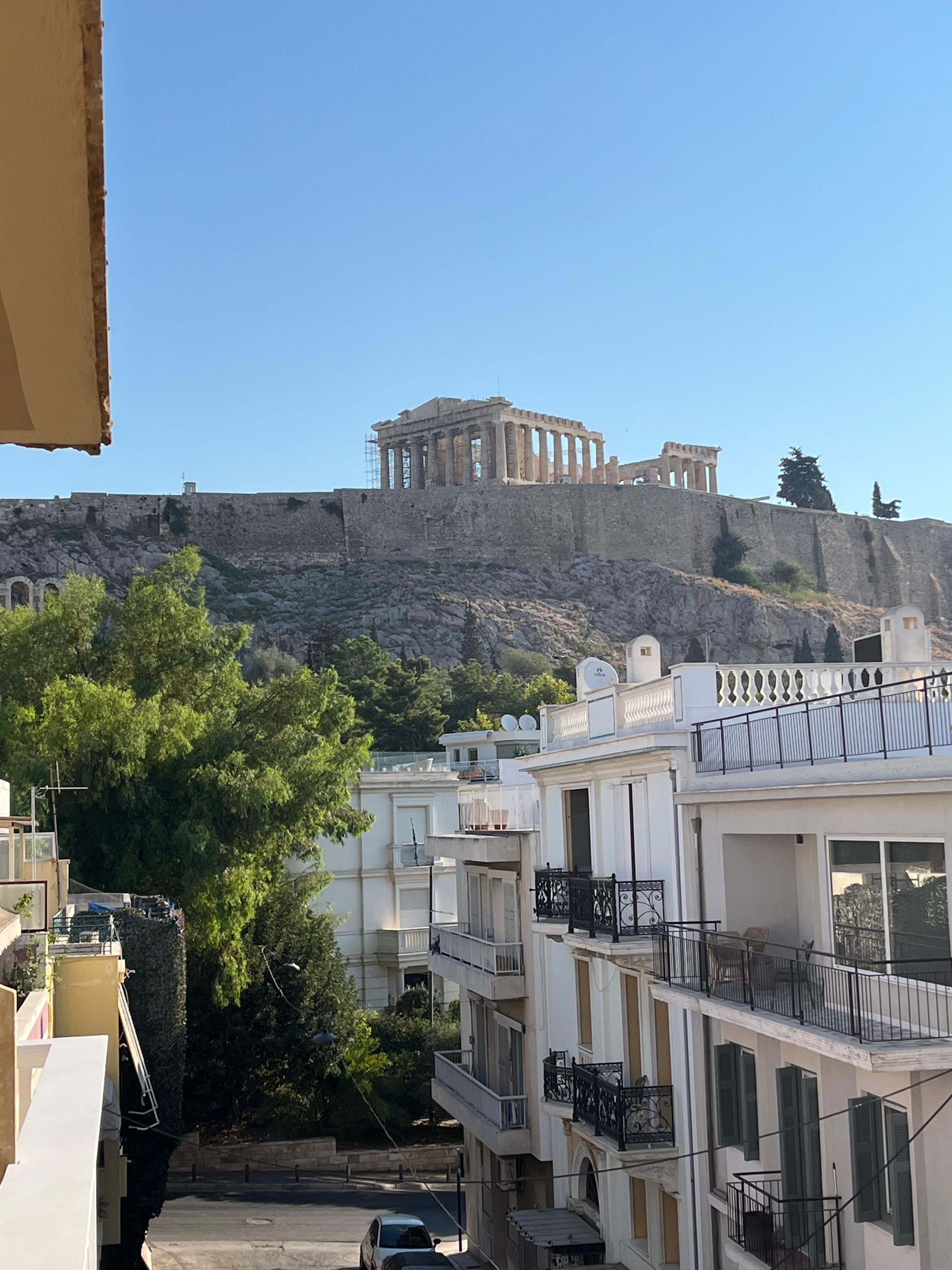 From our balcony during the day. 