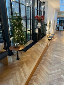 The outside area as we walked to breakfast