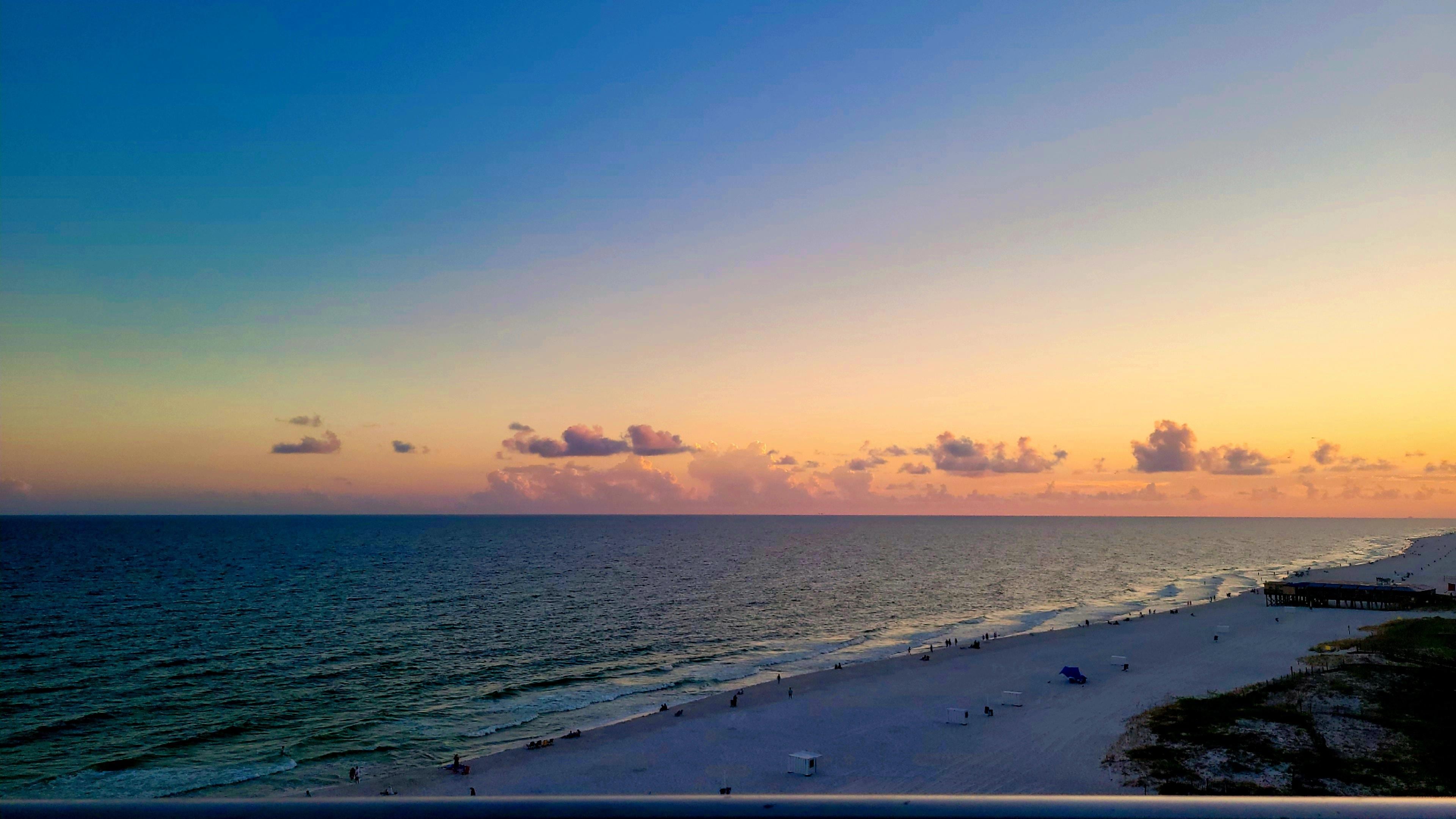 Sunset view from the balcony