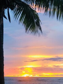 Sunset talent from the patio.