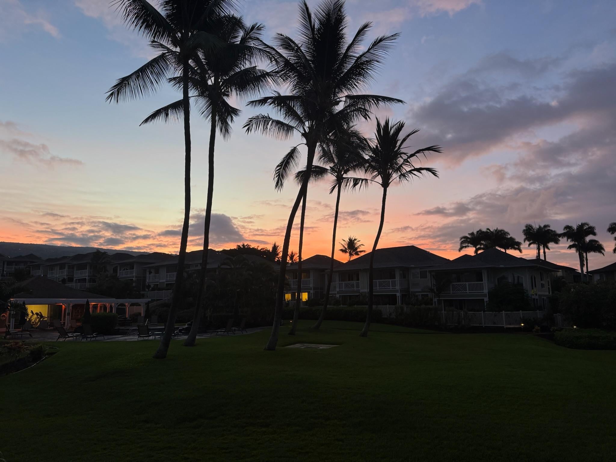 Sunrise view from balcony 