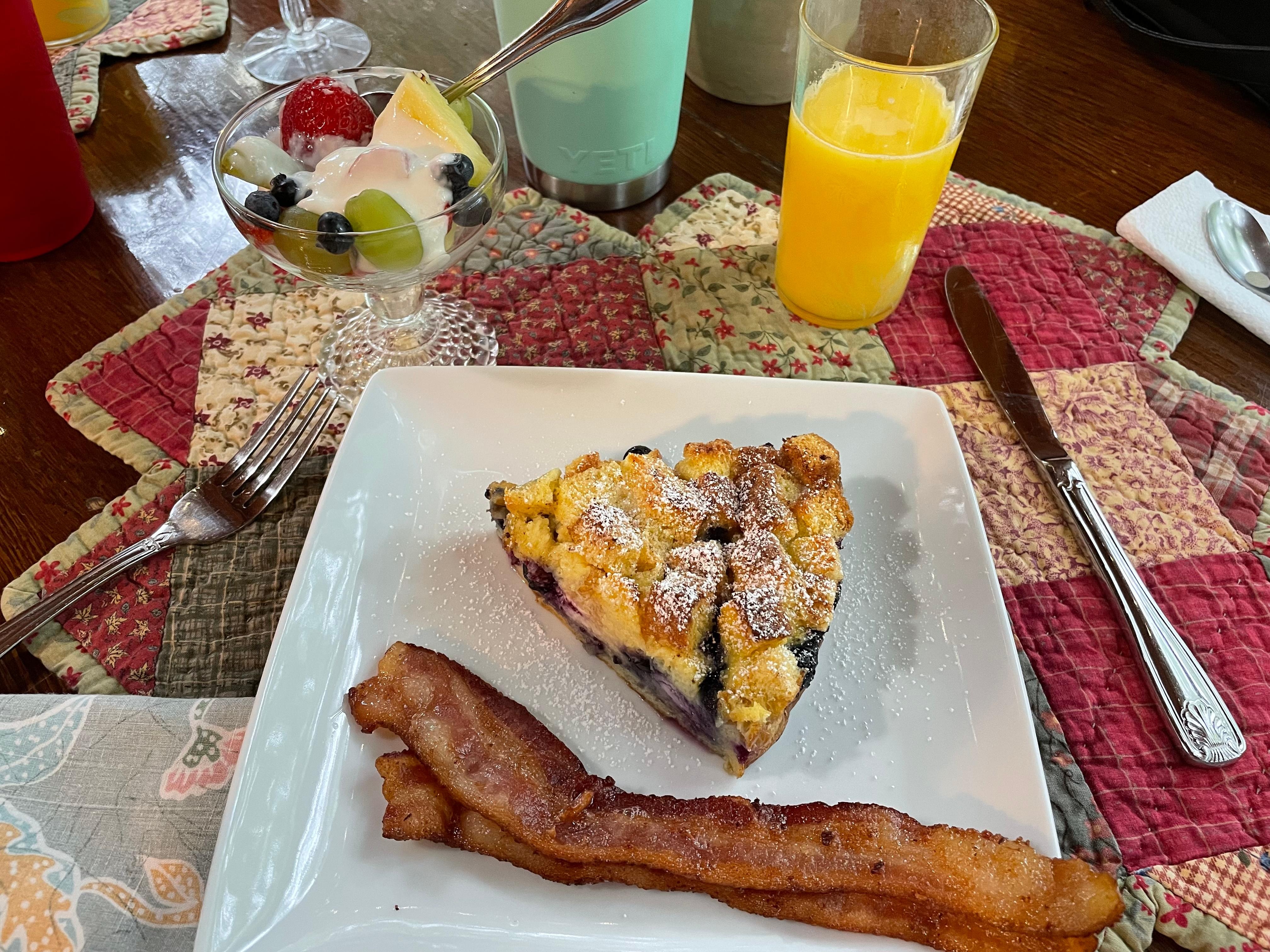 One of the delicious breakfast meals!