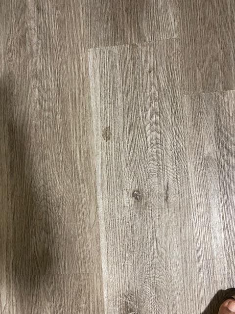 Floors, crusty dried up and sticky