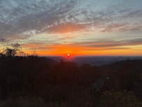 Sunrise from the back deck.