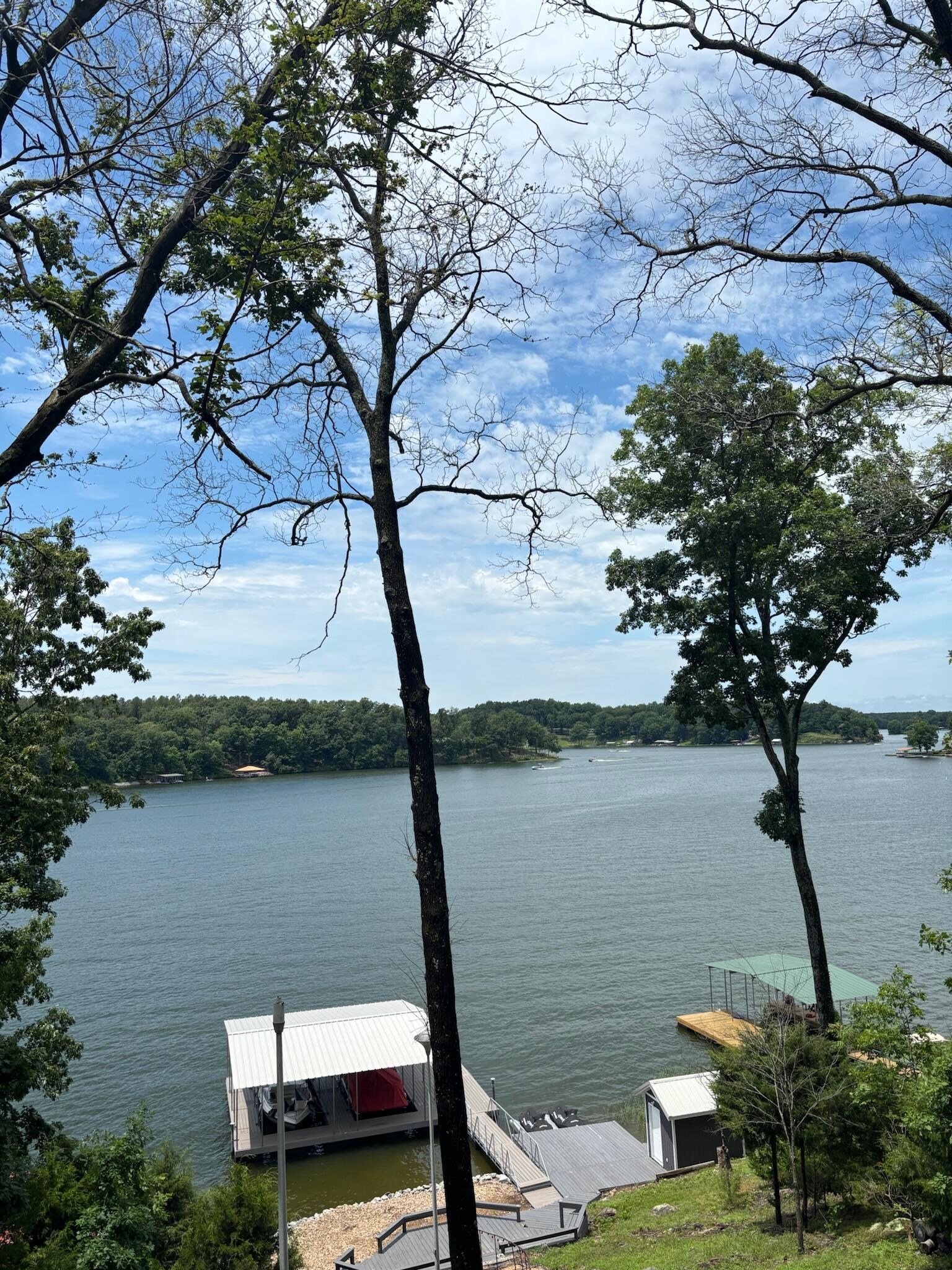 Our favorites, the view and boat dock