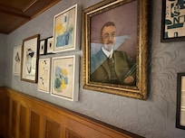 A gallery in one of the halls.