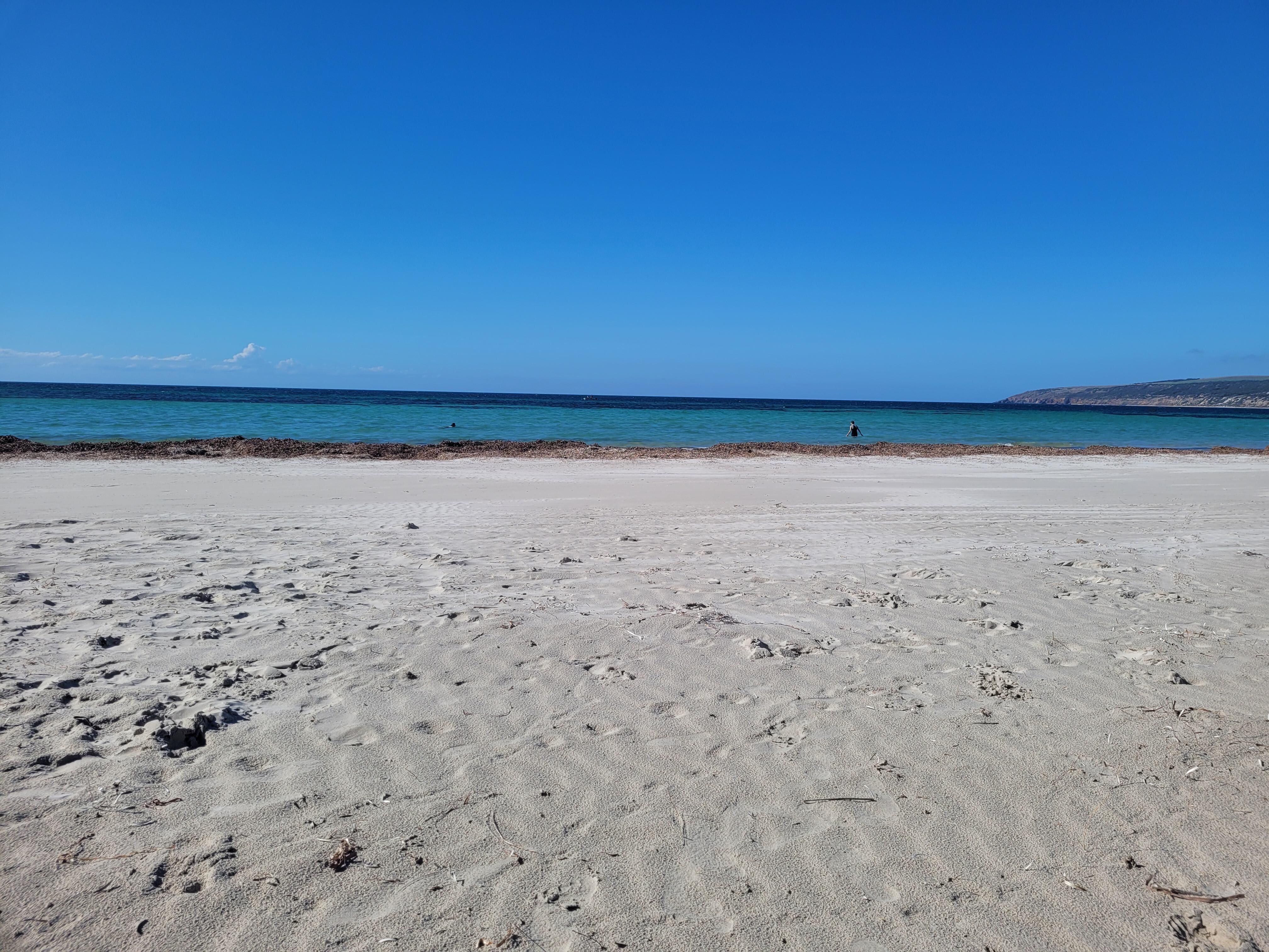 Emu Bay beach - a 5 minute walk.