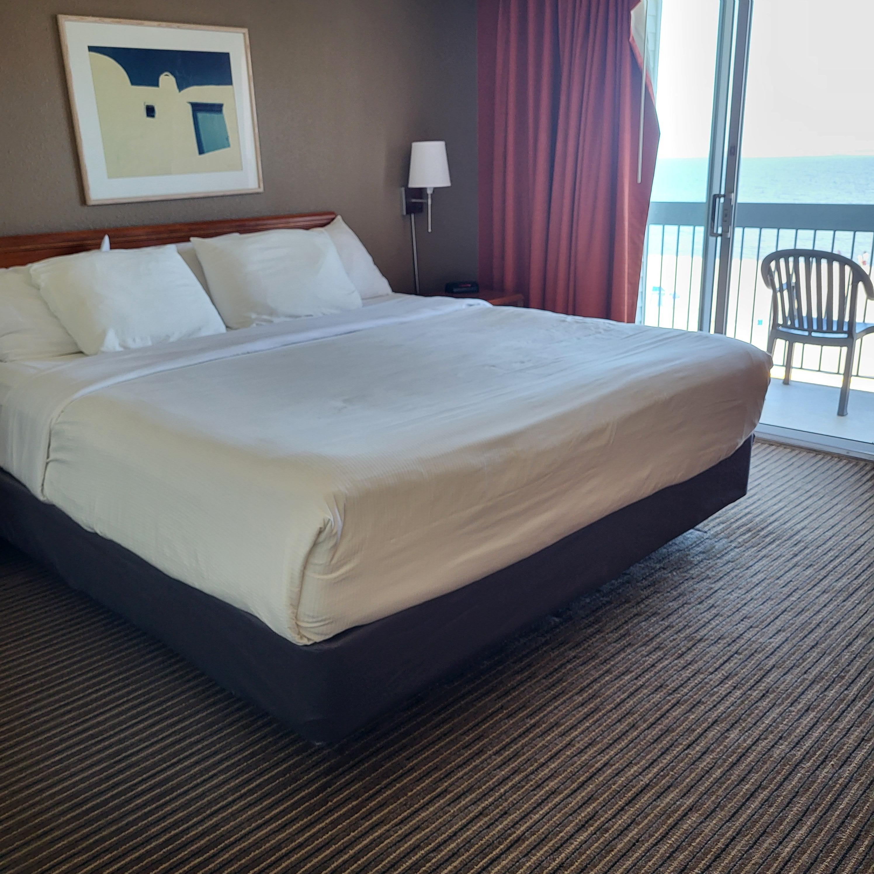 Our king size bed! So spacious and super comfortable!