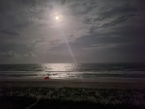 Night time view from the deck as we had a few drinks.