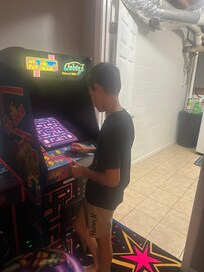 Hours spent battling on Ms Packman