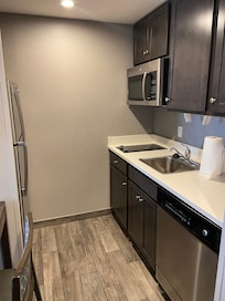 Kitchen in hotel suite