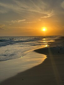 6:30pm sunset beach walk.