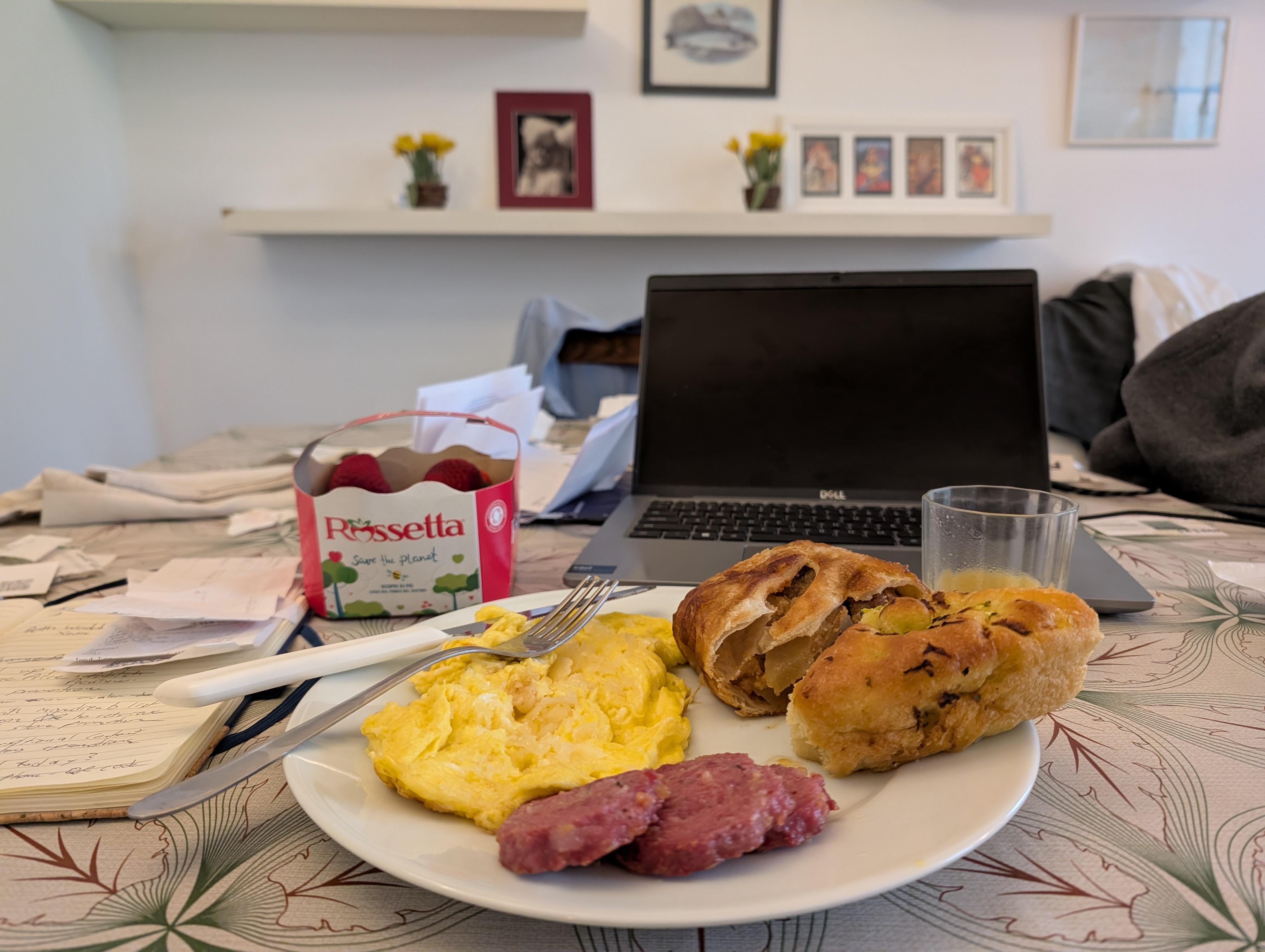 Breakfast at the table