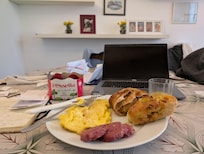 Breakfast at the table