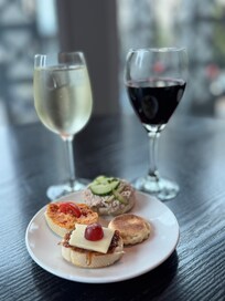 Pre dinner drinks with canapés