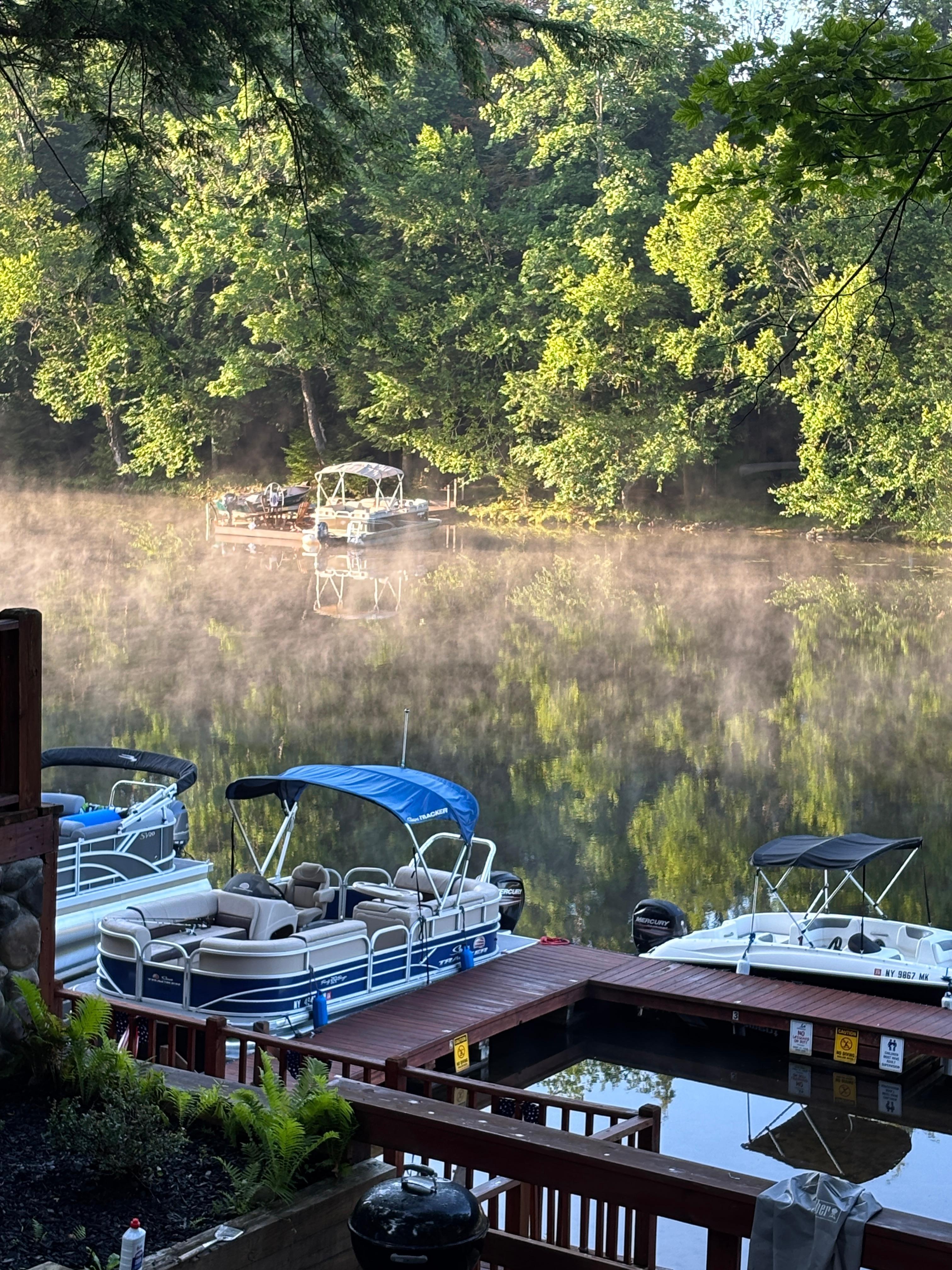 Morning at “The Lakes” cabin #4