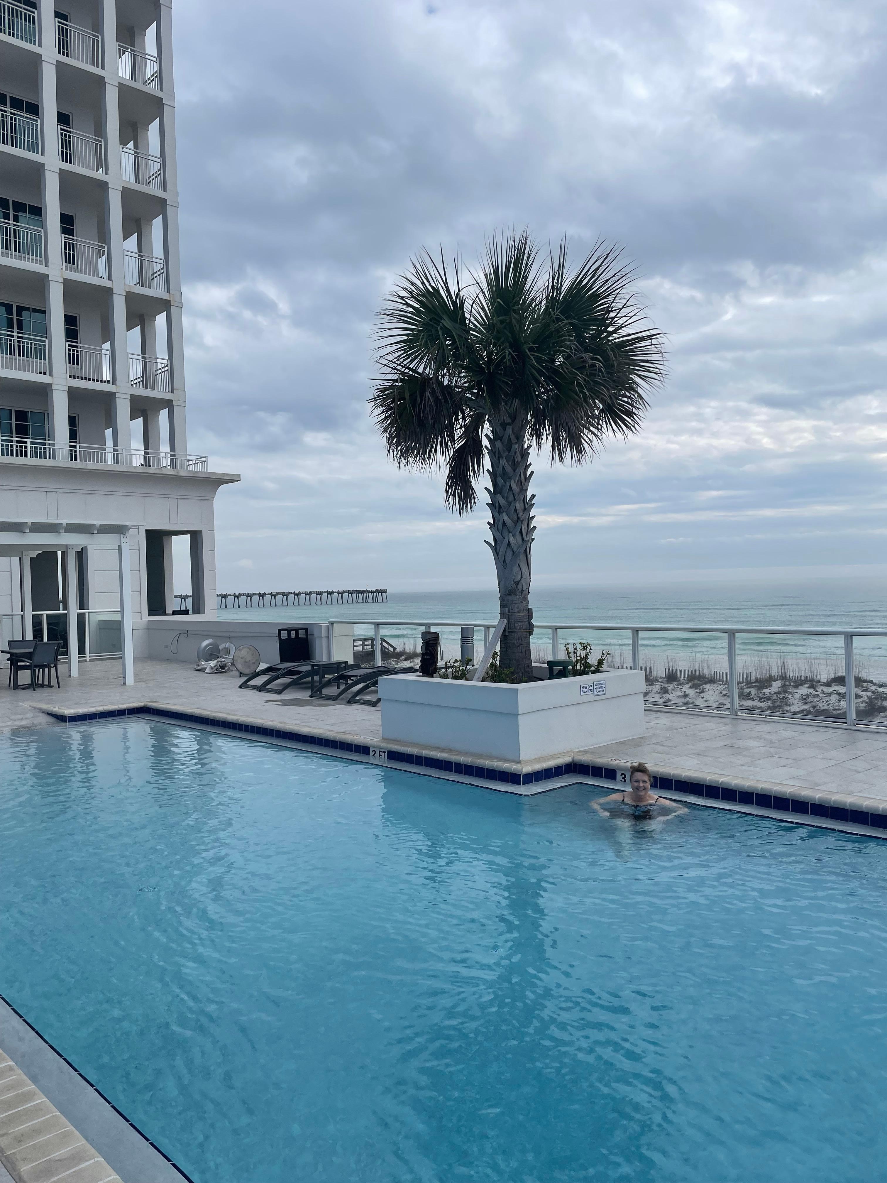 Had the pool all to myself