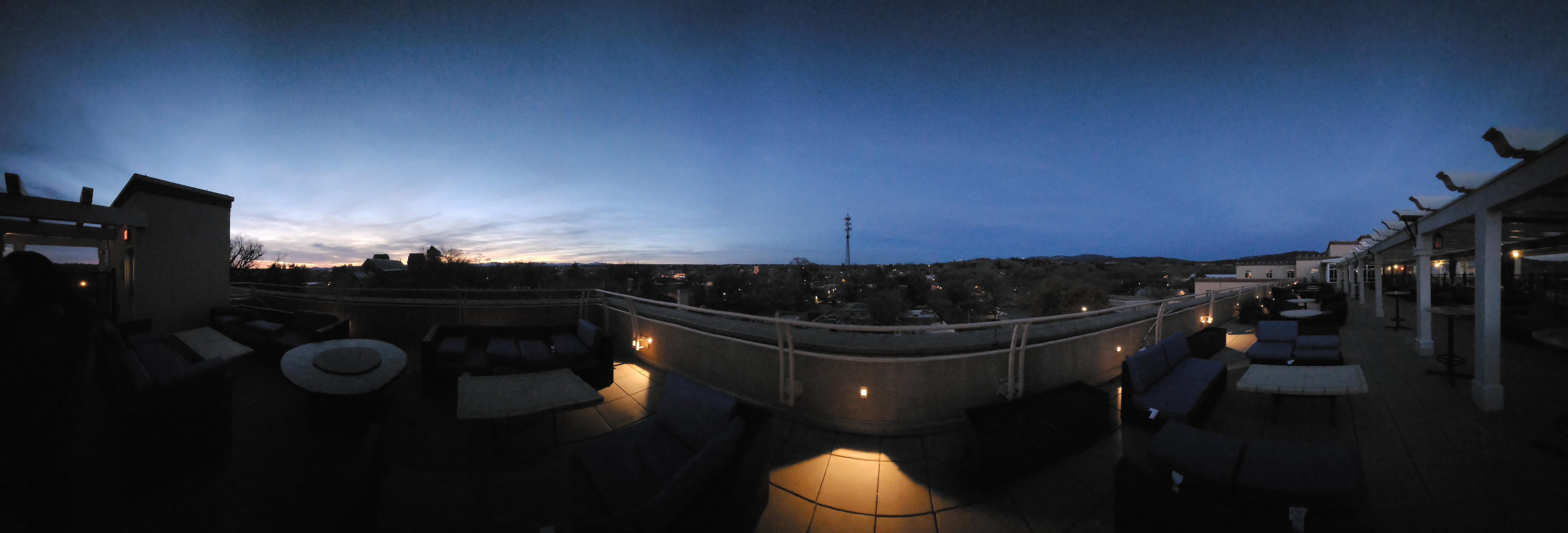 5th floor view Beautiful sunset!! Hot tub and pool is up here too!