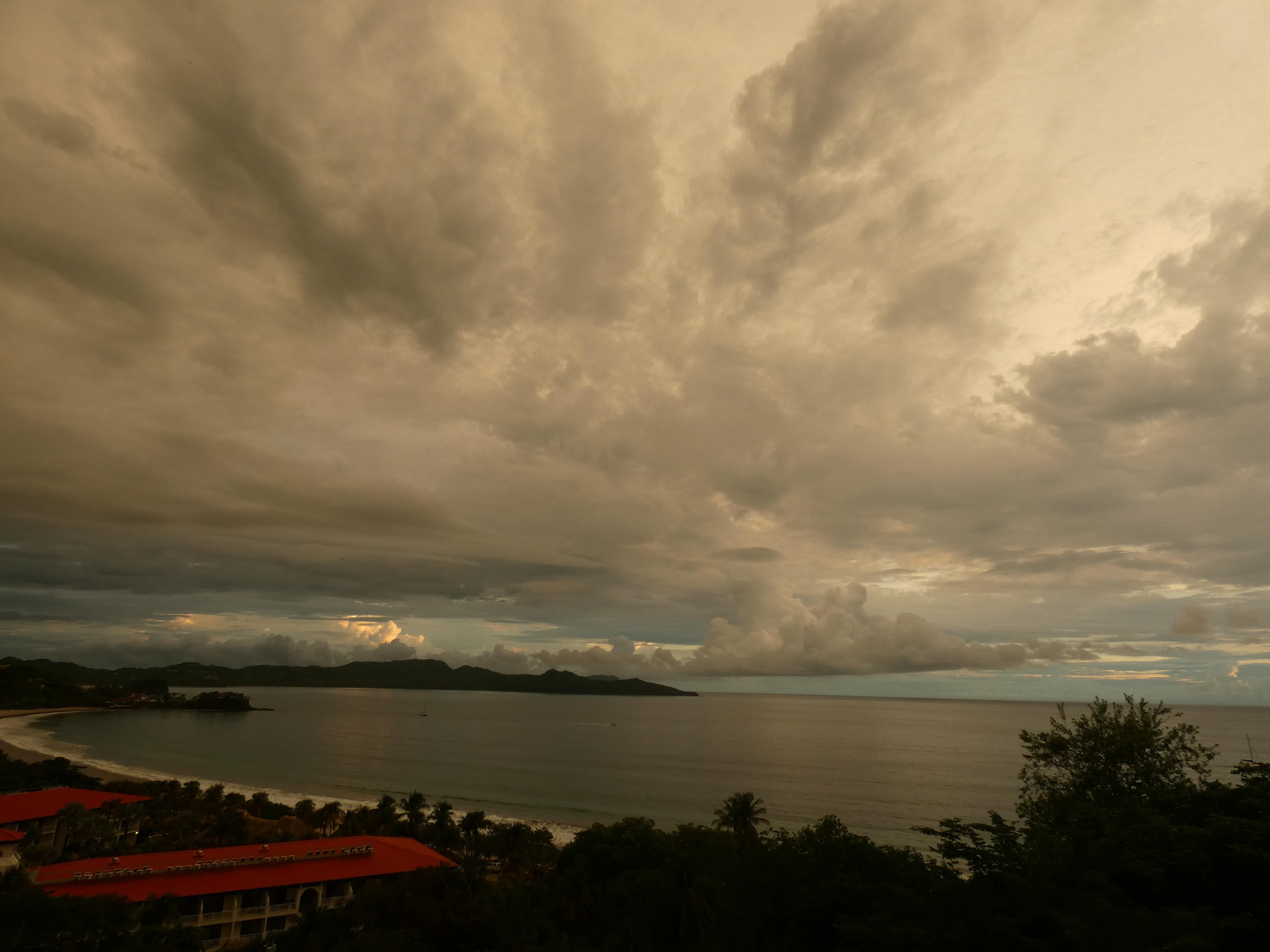 Stormy evening from the balcony
