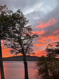 Sunset from the deck.
