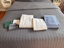 Mismatched towels