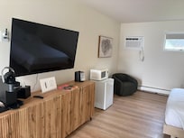 Smart TV and space for clothing