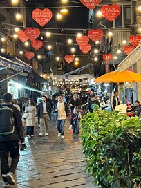 On Via Tribunali street.