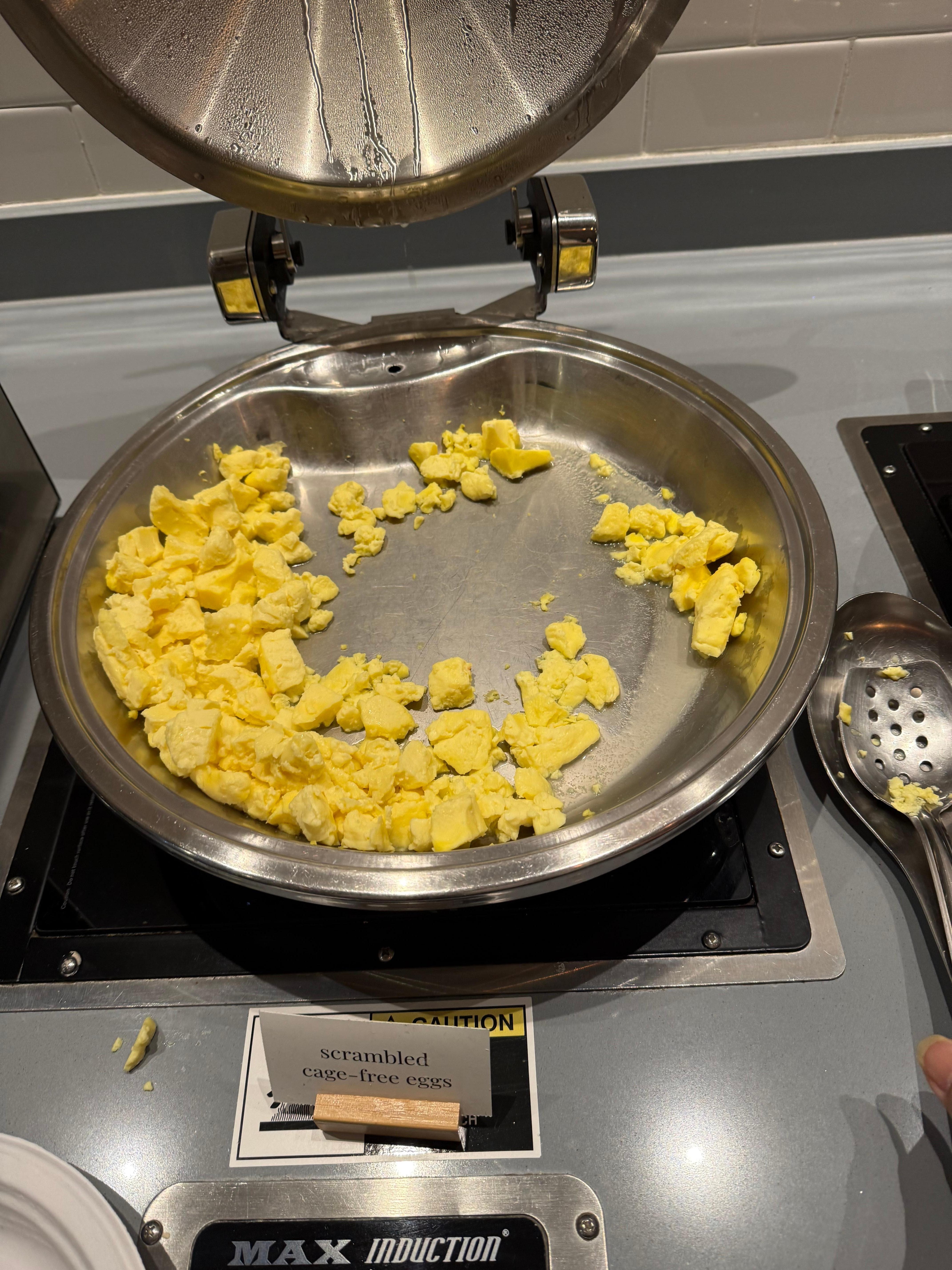 Scrambled cage free eggs