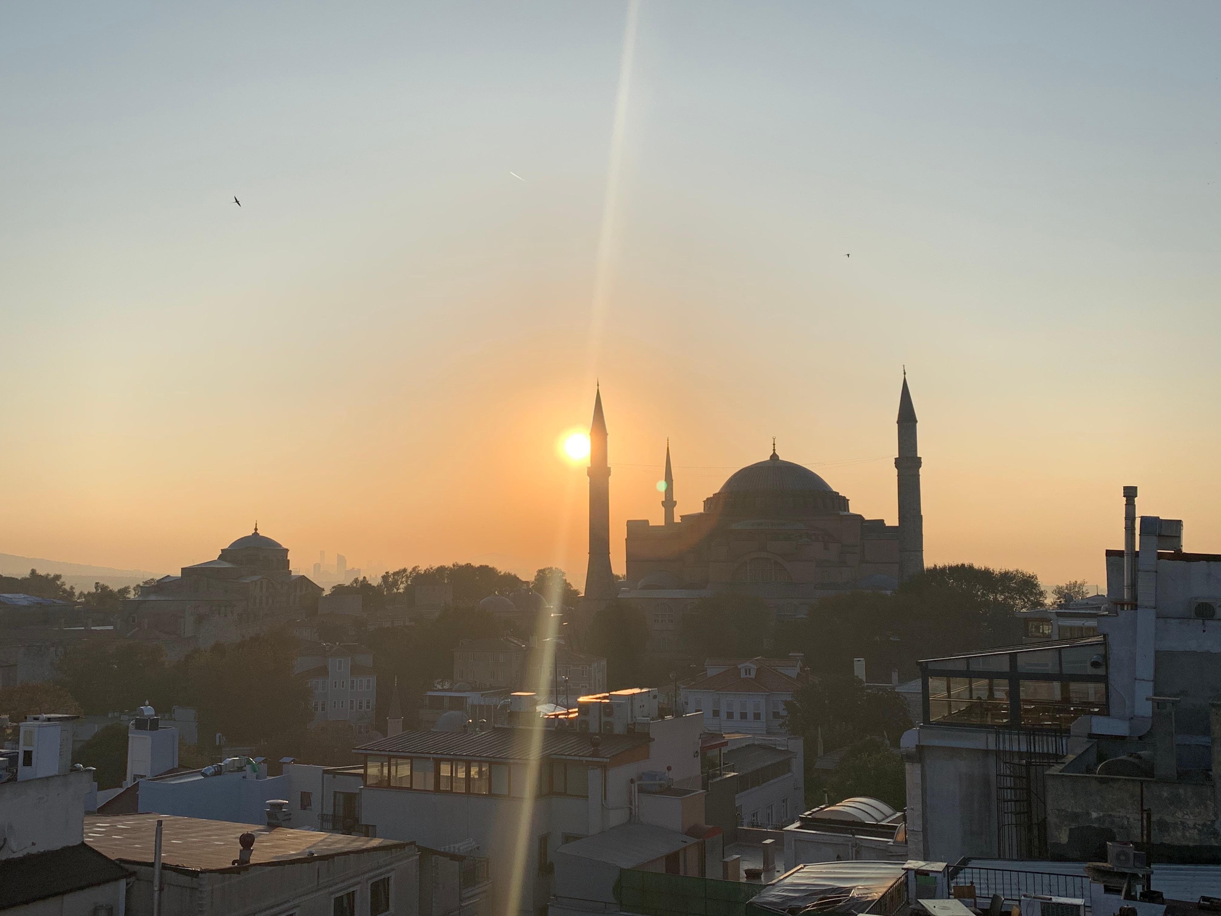 Morning view from breakfast restaurant