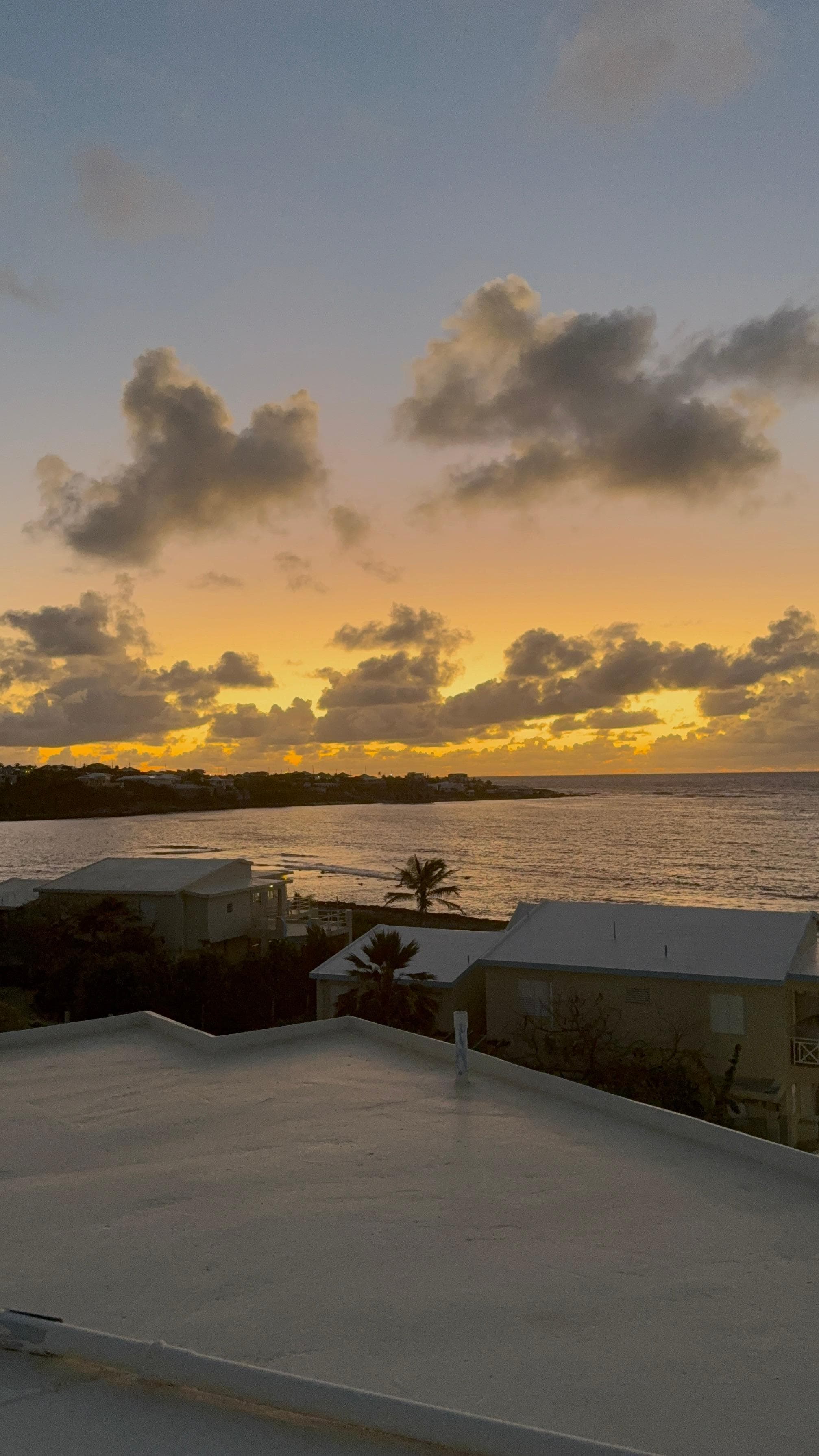 Sunrise from our rooftop patio 