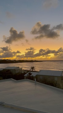 Sunrise from our rooftop patio