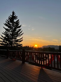 Sunset from the deck