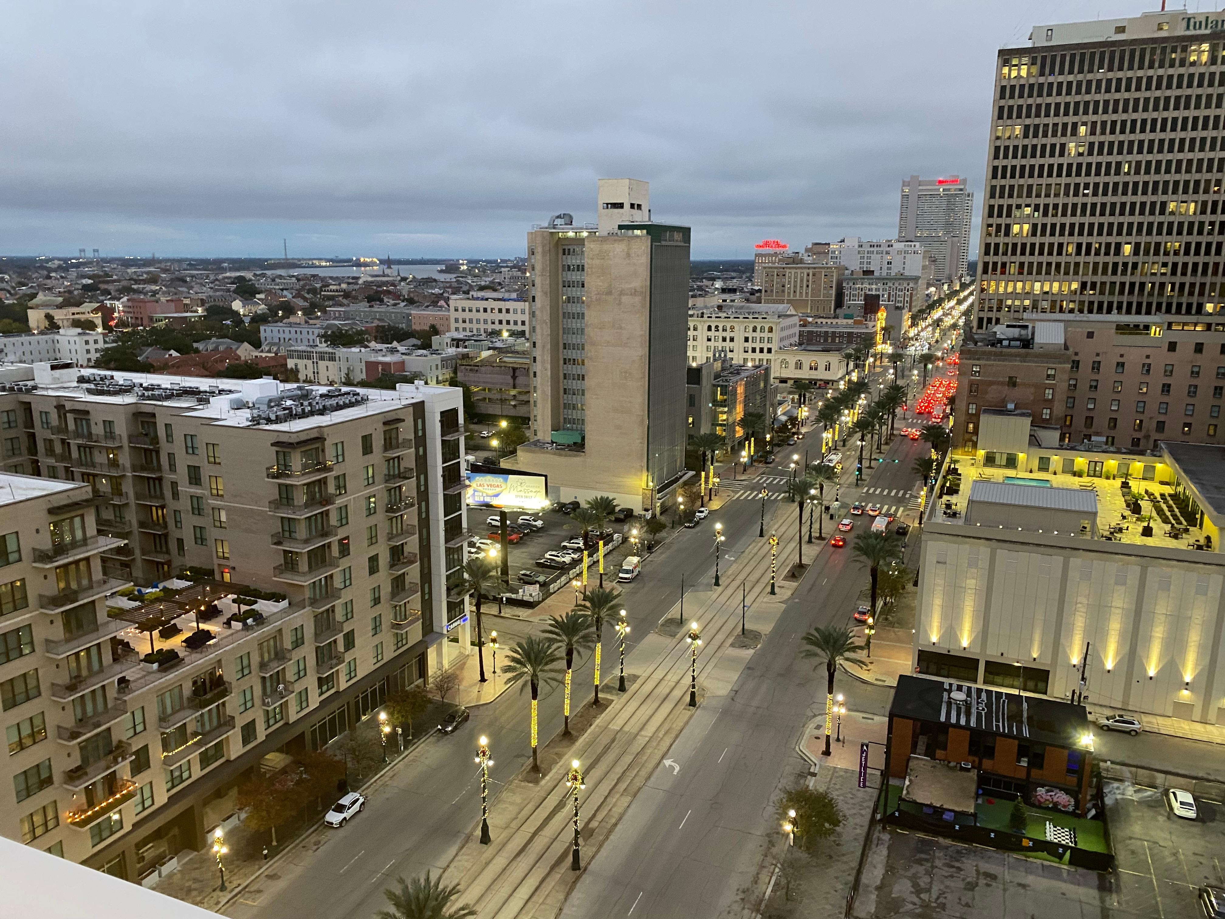 From the rooftop bar. 