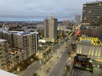 From the rooftop bar.