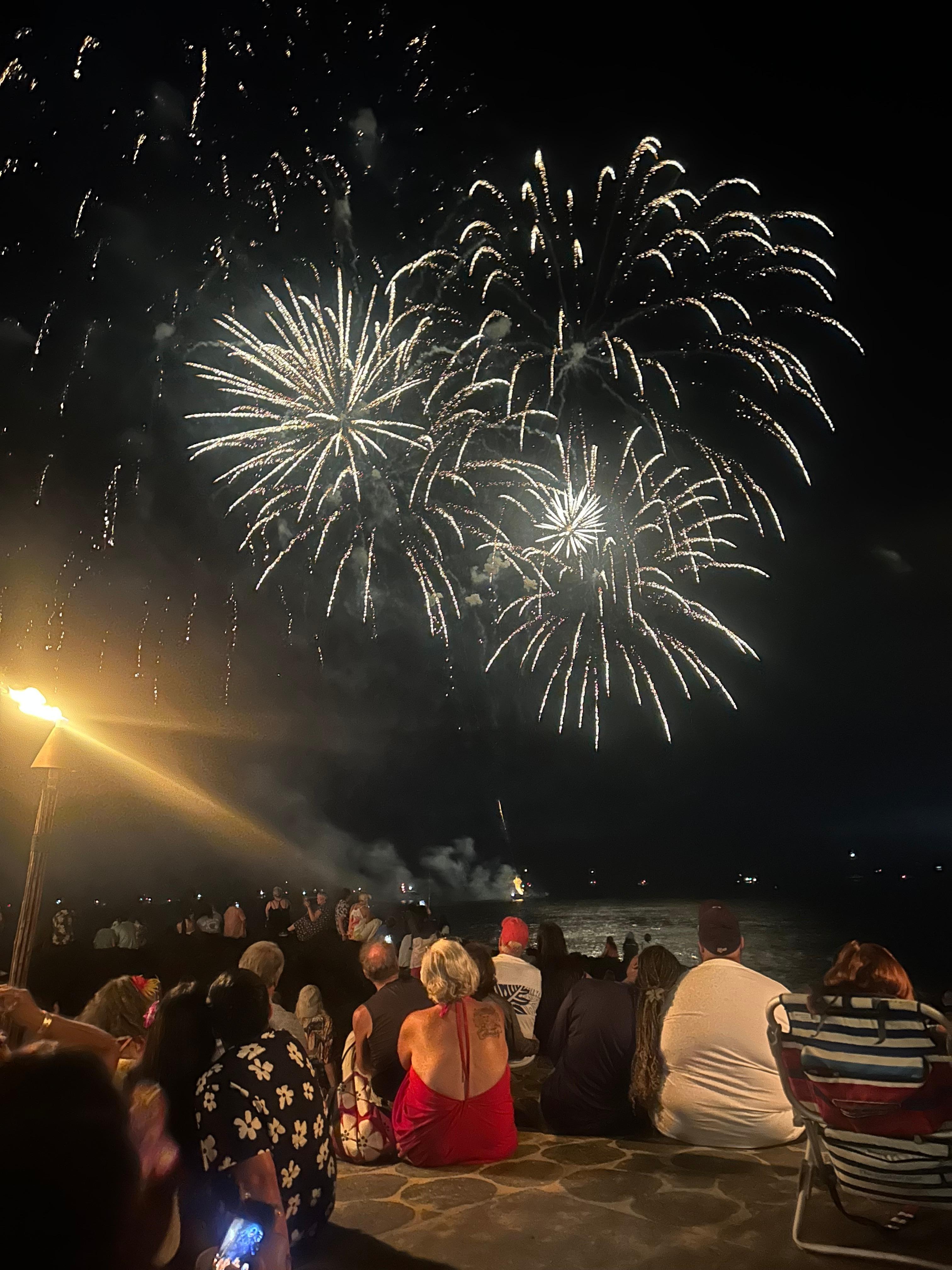 July 4th from the bay tower side of the hotel.