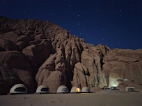 View from the camp at night