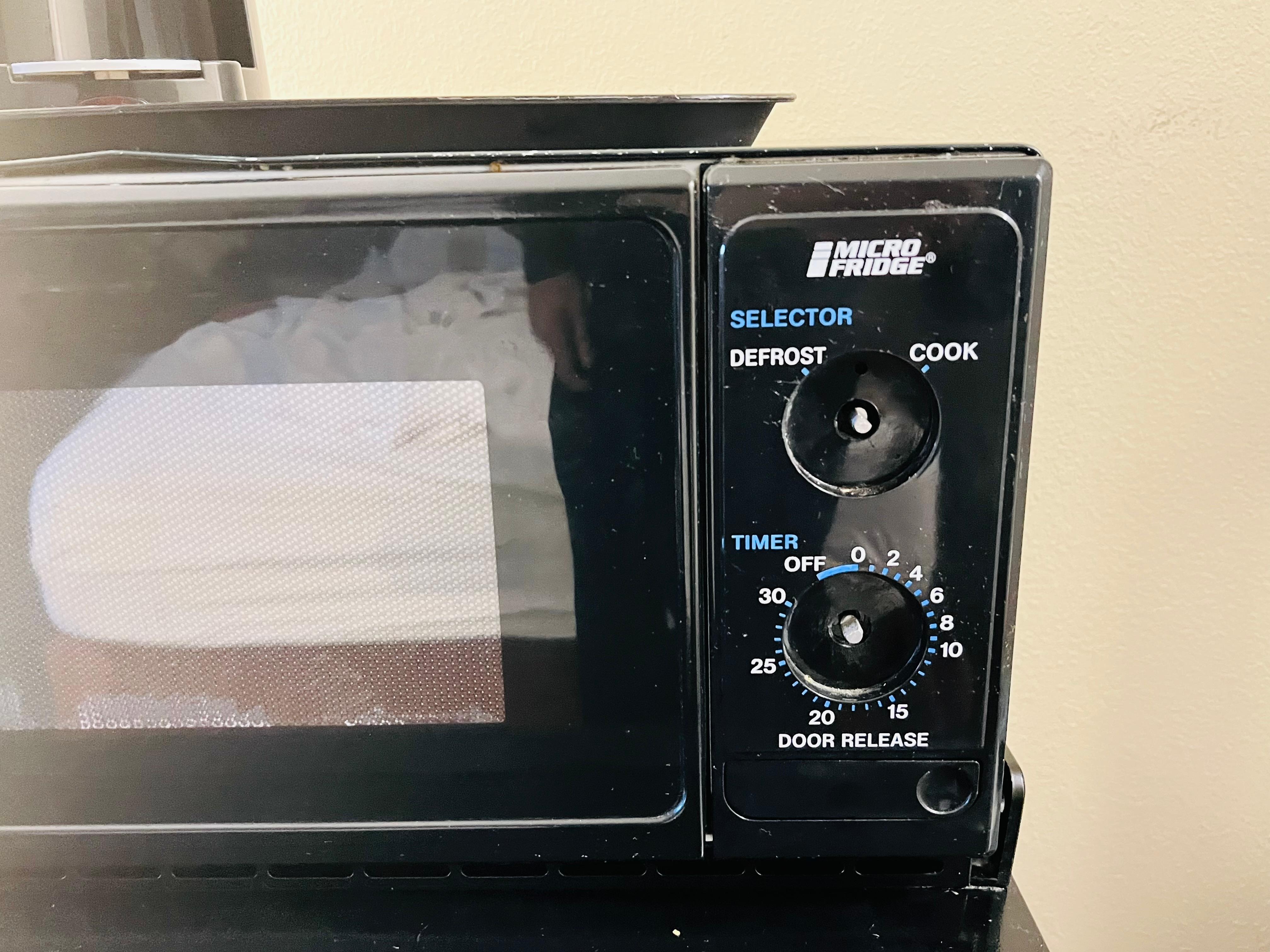 Broken microwave