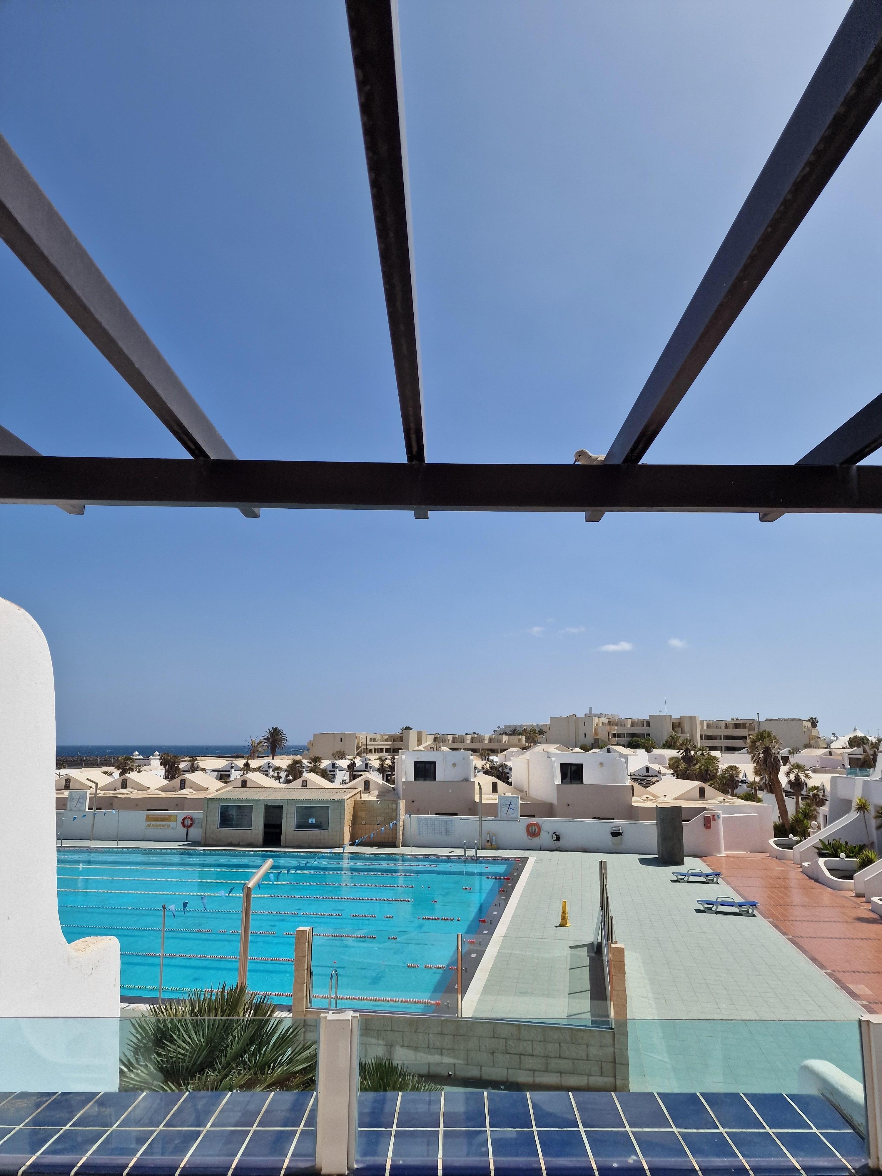 A view from the balcony.