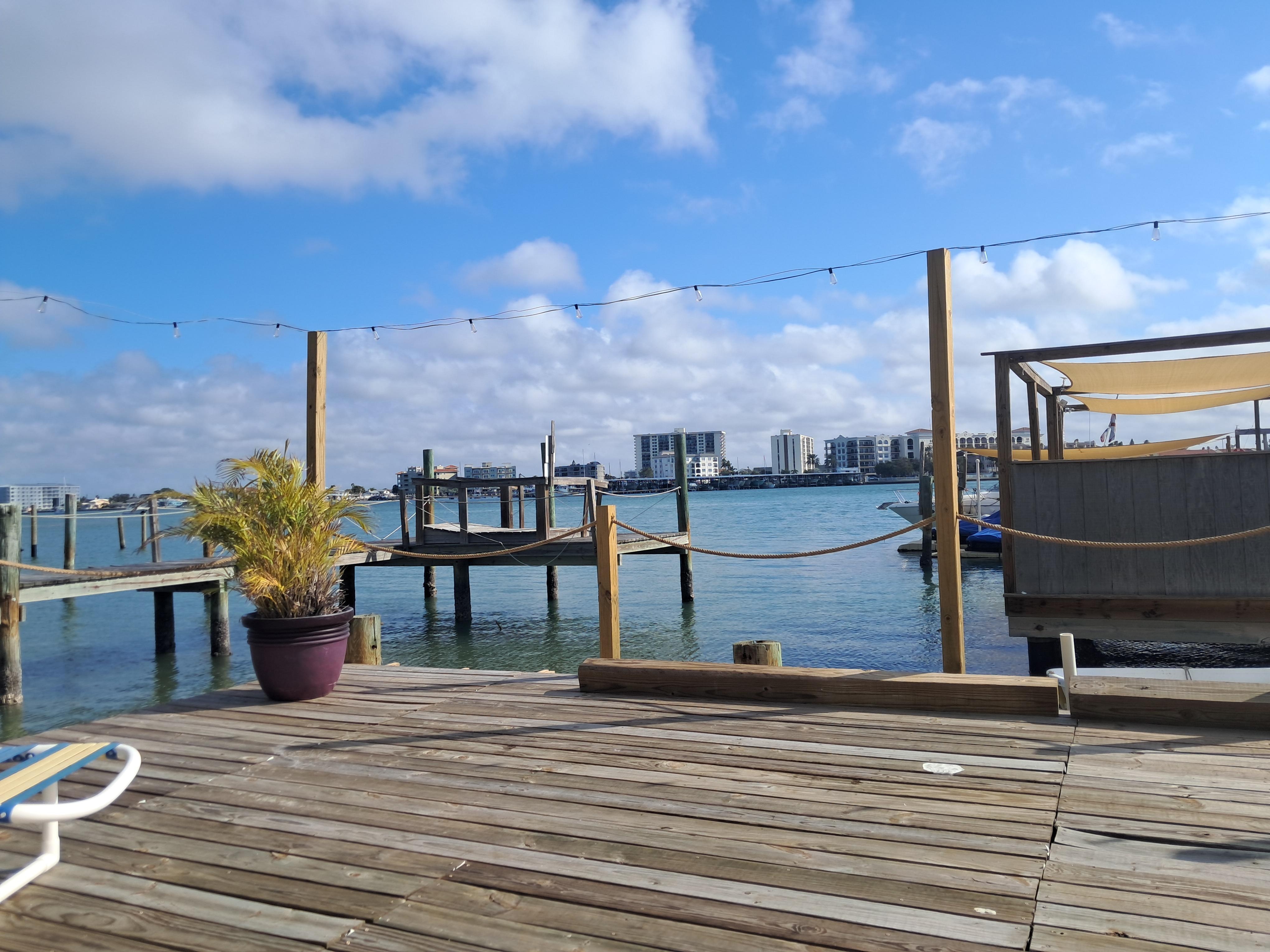 Chillin on the dock watching a lovely day pass by.