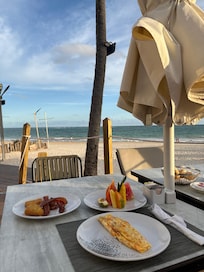 Our breakfast view from the patio at PBG.