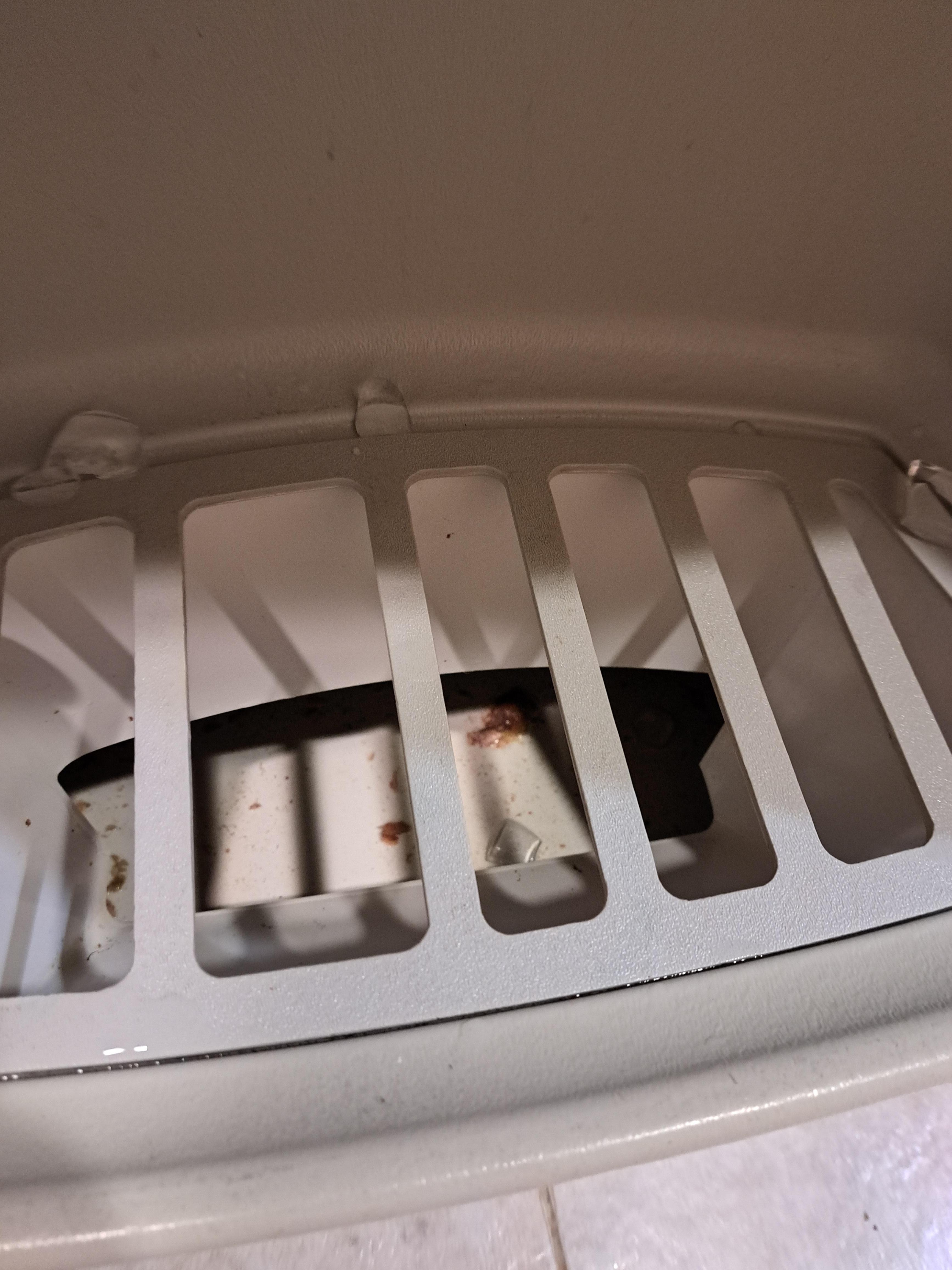 Dirty trashy water in the ice machine 